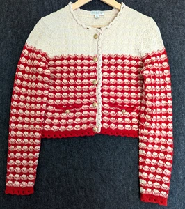 J.Crew Factory Women's Textured Crochet Lady Jacket Sz Small BZ467 $168 NWOT - Picture 1 of 14
