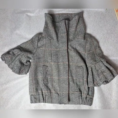 Chaqueta Brooklyn Industries espiga blanca y negra Foto 1 de 4