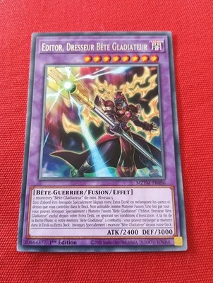 Editor Dresseur Bête Gladiator MZTM-FR086 1ERE Ed Selten Karte Yu-Gi-Oh ! FR Tbe - Bild 1 von 2