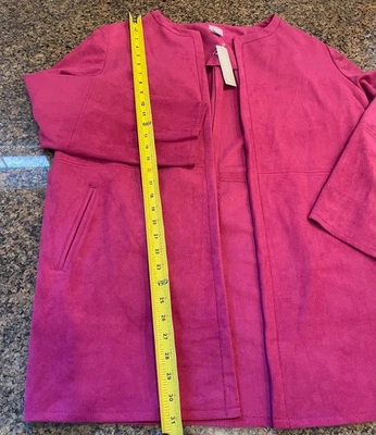 Chico's Topper искусственной замши куртка кардиган свитер карманы пурпурный размер 3 (США 16/18) - Изображение 1 из 4