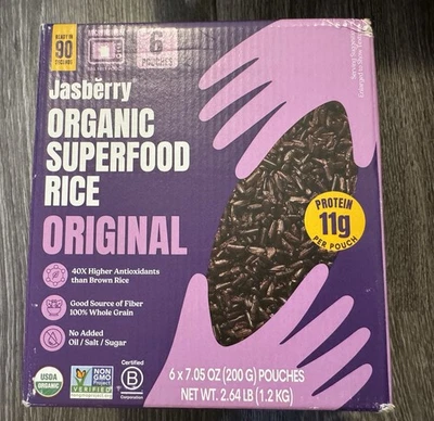 Jasberry Organic Rice - Superfood Rice with High Antioxidants Ready to Eat or... - Image 1 of 4