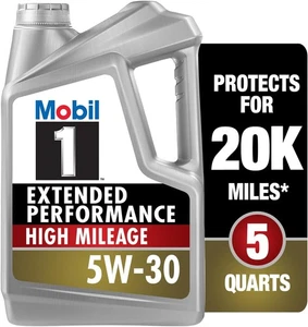 Mobil 1 Extended Performance vollsynthetisches Motoröl mit hoher Laufleistung 5 Quart  - Bild 1 von 8