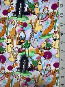 Alice in Wonderland Custom Fabric Fat Quarter 18”x28” Cotton Spandex Characters - Picture 1 of 1