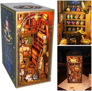 DIY Book Nook Kit Magic Themed Miniature Dollhouse Booknook Kit w LED Light 3D - Picture 1 of 8