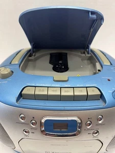 Emerson Pd6517BL AM/FM Cassetta Cd Boombox Testato Buono - Foto 1 di 5