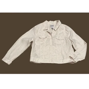 Tommy Bahama Two Palms 100% Linen Leopard Print Lightweight Jacket Sz XL/TG - Picture 1 of 4