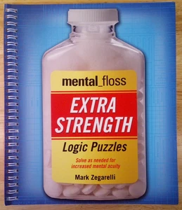 "mental_floss Extra-Strength Logic Puzzles" Mark Zegarelli ~ First Printing - Picture 1 of 8