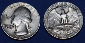 1966 Washington Quarter NO MINT MARK Filled A Error Letters On Rim US Coin - Picture 1 of 13