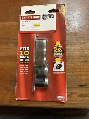 NEW CRAFTSMAN SOCKET SET EXTREME GRIP 5PC 912757 - Image 1 of 2