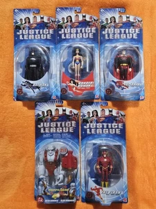 2003 DC Justice League Figuren: Superman + Batman + Flash + Wonder Woman - 5 Stück! - Bild 1 von 12