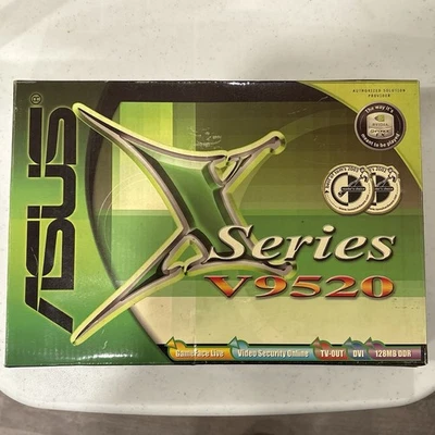 Vintage NVIDIA 5200 ASUS V9520 Graphics Card GPU & Box - Untested As Is - Image 1 of 4