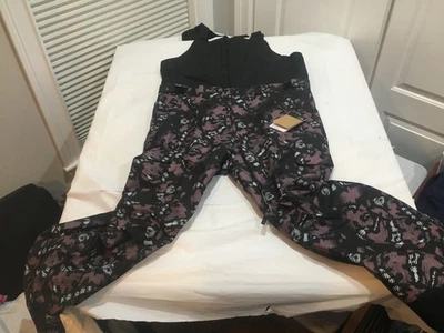 NUEVO CON ETIQUETAS $250.00 Pantalones con tirantes The North Face Freedom gris cervatillo serpiente talla GRANDE Foto 1 de 2