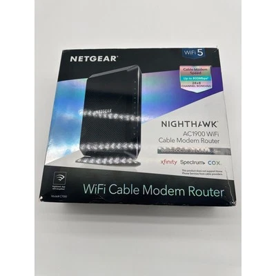 Router módem por cable NETGEAR Nighthawk doble banda AC1900 - negro (C6900-100NAS) Foto 1 de 4