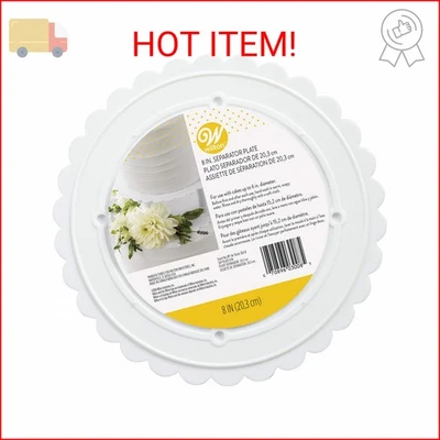 Plato separador redondo preferido Wilton Decorator para pasteles, 8 pulgadas Foto 1 de 2