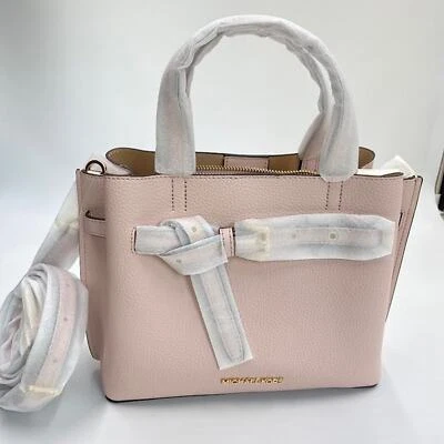 Michael Kors Emilia Small Satchel Leather In Powder Blush - Image 1 of 4