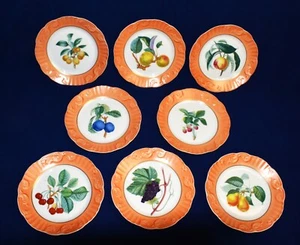 MOTTAHEDEH Porzellan Lachs geprägter Rand SOMMERFRUCHT 8"d Set mit 8 Salattellern - Bild 1 von 11