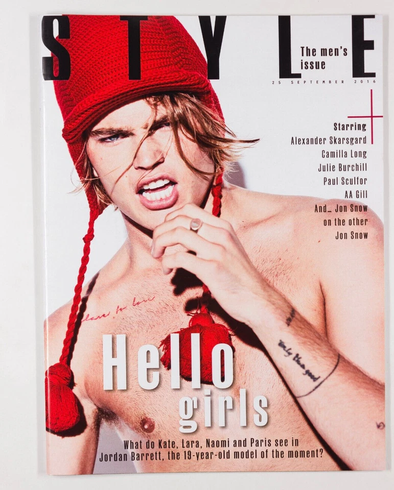 JORDAN BARRETT ALEXANDER SKARSGARD PAUL SCULFOR JON SNOW UK Times Style magazine - Image 1 of 1