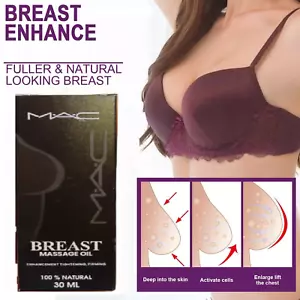 Natural Breast Enlargement oil 30ml Breast Growth Oil Bust Lift Enhancer USA F/S - Picture 1 of 3
