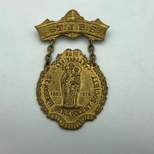 Insignia de la Sociedad Benevolente de San José medalla Steiner 1868-1918 antigua de colección - Imagen 1 de 12