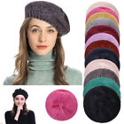 Women Vintage French Style Beret Hat Soft Knitted Warm Cap Beanie Winter Autumn-