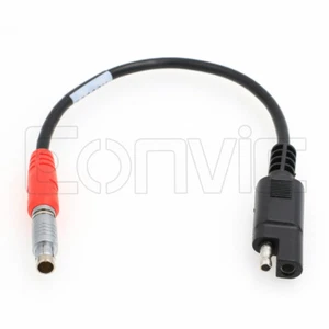 A00302 Topcon HIPER/ LEGACY Series GPS Power Cable Fischer 5 Pin to SAE 2 Pin - Picture 1 of 3