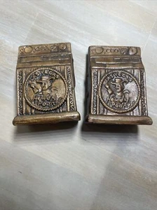 Vintage Retro Slot Machine Salt & Pepper Shakers Brown Pre-owned READ - Picture 1 of 7