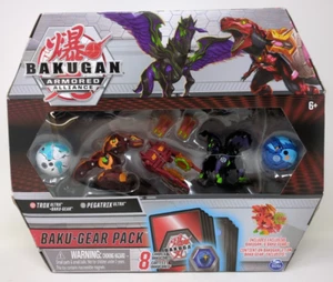 NEW Bakugan Exclusive Baku-Gear Pack Trox Ultra Pegatrix Ultra 8 Cards Armored - Picture 1 of 8