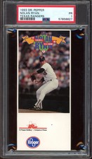 1993 Dr. Pepper Texas Rangers Baseball Nolan Ryan PSA 1