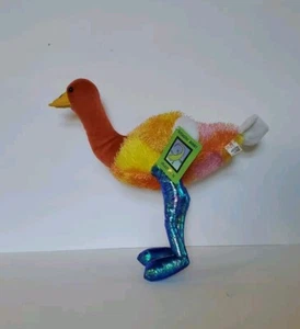 Peluche Multicolor Pájaro Animales Escandalosos Colección Nuevo con Etiquetas Theisen Vending Co 14" - Imagen 1 de 12