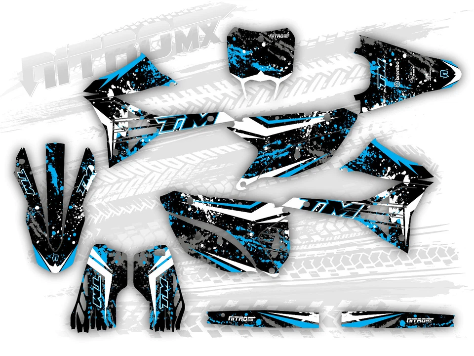 图形套件适合 TM Racing 2 Stroke MX 125 144 250 300 2022 2023 2024 2T 贴纸 — 第 1/1 张图片