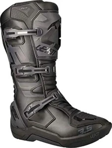 Leatt - 3.5 Boot Adult Black & White MX Motocross  - Picture 1 of 7