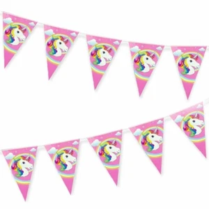 2.2m UNICORNIO 10 BANDERÍN BANDERA BUNTING BANNER Cumpleaños Fiesta Decoración - Imagen 1 de 13