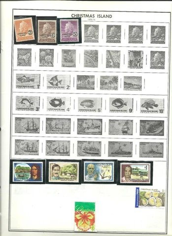 9 Christmas Island stamps Cover