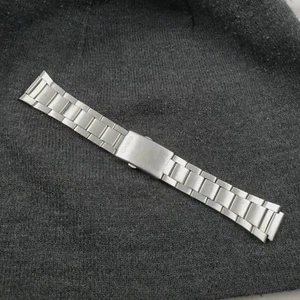 GENUINE VINTAGE CASIO S-1229DV STAINLESS STEEL SILVER 18MM WATCH BAND BRACELET  - Picture 1 of 10
