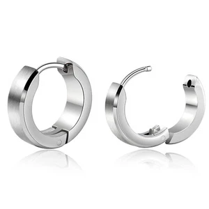 Fashion Hoop Earrings Cartilage Hoop Earrings for Men Women Light Polished - Picture 1 of 8