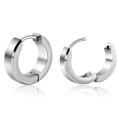 Fashion Hoop Earrings Cartilage Hoop Earrings for Men Women Light Polished - Image 1 of 4
