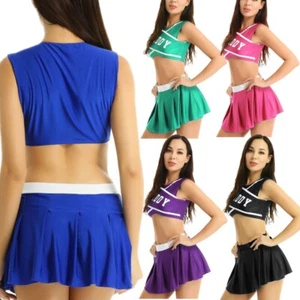 Women Daddy School Girls Cheer Leader Cosplay Costume Fancy Dress Uniform Outfit - Picture 1 of 39