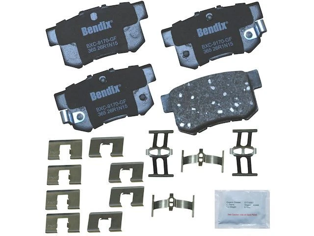 Juego de pastillas de freno traseras Bendix 45752ZKDV 2005 2006 2007 para Acura TSX 2004-2008 Foto 1 de 2