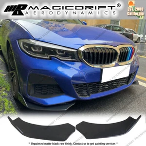Universal Tipo 3 Estilo Uretano Frontal Labio Divisor Winglets Laterales Canards Flipper - Imagen 1 de 8