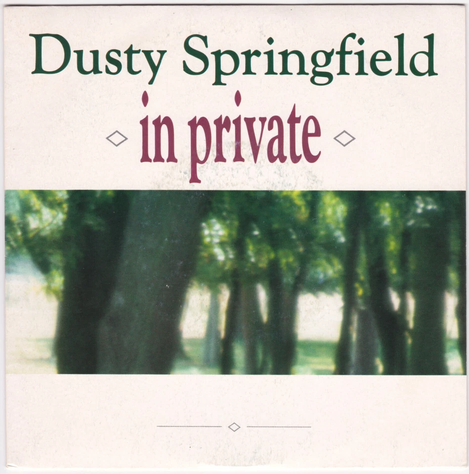 Dusty Springfield : In Private / In Private (Instrumental Version) - Photo 1/4