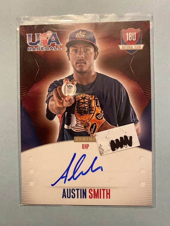 A35,509 - 2014 USA Baseball 18U National Team Autograph #AS Austin Smith/499 - Image 1 of 1