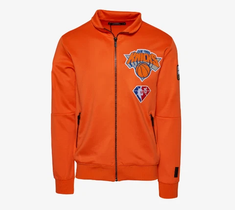 Pro Standard Men's 2XL NBA New York Knicks Track Jacket Orange NWT Cover