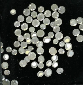 1.83 CT Round Brilliant Cut White Grey Milky Diamond 1.40-2.00 MM - Picture 1 of 12