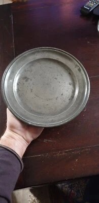 ETAIN ANCIEN COURONNE COMTALE ASSIETTE EQUERRE DE FRANC MACONNERIE ? 18eS  - Photo 1/4