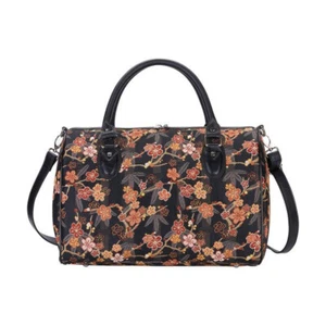 Signare Ume Sakura Cherry Blossom Tapestry Weekend Travel Bag Shoulder Grab Bag - Picture 1 of 6