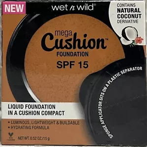 Wet n Wild Mega Cushion SPF 15 Liquid Foundation #122B-Tawny compact - Picture 1 of 6
