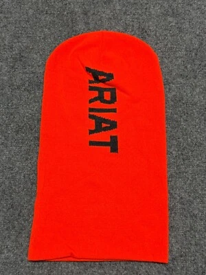 Máscara facial Ariat Balaclava laranja quente cabeça de caça roupa de trabalho chapéu boné ao ar livre - Imagem 1 de 4