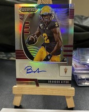 2020 Panini Prizm Draft Picks Brandon Aiyuk Auto Silver Prizm 255