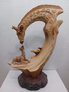 Linda escena de busto de jirafa de resina - Imagen 1 de 4