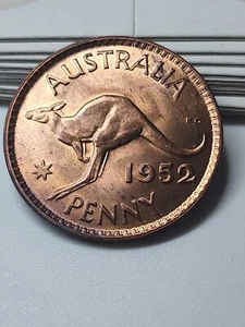 Australian 1952 M Penny Ch unc - Imagen 1 de 6